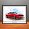 1969 Chevrolet Camaro RS SS 396 Muscle Car Art Print Vinyl Top Options 18" X 24" UNFRAMED