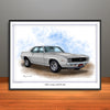 1969 Chevrolet Camaro RS SS 396 Muscle Car Art Print 18" X 24" UNFRAMED