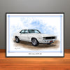1969 Chevrolet Camaro RS SS 396 Muscle Car Art Print 18" X 24" UNFRAMED