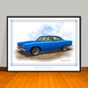 1969 Plymouth Roadrunner 383 Vinyl Top Muscle Car Art Print - 18" X 24" UNFRAMED