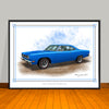 1969 Plymouth Roadrunner 383 Muscle Car Art Print - 18" X 24" UNFRAMED