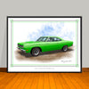 1969 Plymouth Roadrunner 383 Muscle Car Art Print - 18" X 24" UNFRAMED