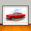1969 Plymouth Roadrunner 383 Muscle Car Art Print - 18" X 24" UNFRAMED
