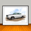 1969 Plymouth Roadrunner 383 Hood Stripes Muscle Car Art Print - 18" X 24" UNFRAMED