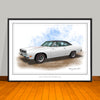 1969 Plymouth Roadrunner 383 Vinyl Top Muscle Car Art Print - 18" X 24" UNFRAMED