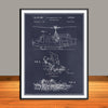 1969 UH-1 Huey Helicopter Patent Print - Unframed
