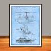1969 UH-1 Huey Helicopter Patent Print - Unframed