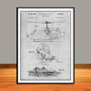 1969 UH-1 Huey Helicopter Patent Print - Unframed