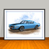 1970 Chevrolet Camaro Z28 Muscle Car Art Print 18" X 24" UNFRAMED