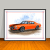 1970 Chevrolet Camaro Z28 Muscle Car Art Print 18" X 24" UNFRAMED