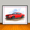 1970 Chevrolet Camaro Z28 Muscle Car Art Print 18" X 24" UNFRAMED