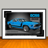 1970 Ford Mustang Boss 302 Muscle Car Art Print - 13 X 19 UNFRAMED