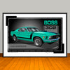 1970 Ford Mustang Boss 302 Muscle Car Art Print - 13 X 19 UNFRAMED