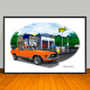 1970 Ford Mustang Mach 1 Muscle Car Art Print - 13 X 19 UNFRAMED