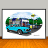1970 Ford Mustang Mach 1 Muscle Car Art Print - 13 X 19 UNFRAMED