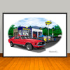 1970 Ford Mustang Mach 1 Muscle Car Art Print - 13 X 19 UNFRAMED