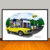 1970 Ford Mustang Mach 1 Muscle Car Art Print - 13 X 19 UNFRAMED