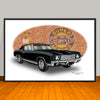 1970 Chevrolet Monte Carlo Vinyl Top Muscle Car Art Print - 13" X 19" UNFRAMED