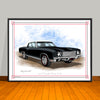 1970 Chevrolet Monte Carlo Vinyl Top Muscle Car Art Print - 18" X 24" UNFRAMED