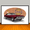 1970 Chevrolet Monte Carlo Vinyl Top Muscle Car Art Print - 13" X 19" UNFRAMED