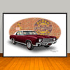 1970 Chevrolet Monte Carlo Vinyl Top Muscle Car Art Print - 13" X 19" UNFRAMED