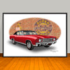 1970 Chevrolet Monte Carlo Vinyl Top Muscle Car Art Print - 13" X 19" UNFRAMED