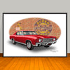 1970 Chevrolet Monte Carlo Muscle Car Art Print - 13" X 19" UNFRAMED