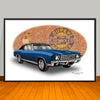 1970 Chevrolet Monte Carlo Vinyl Top Muscle Car Art Print - 13" X 19" UNFRAMED