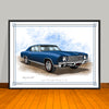 1970 Chevrolet Monte Carlo Muscle Car Art Print - 18" X 24" UNFRAMED