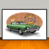 1970 Chevrolet Monte Carlo Muscle Car Art Print - 13" X 19" UNFRAMED