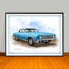 1970 Chevrolet Monte Carlo Vinyl Top Muscle Car Art Print - 18" X 24" UNFRAMED