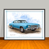 1970 Chevrolet Monte Carlo Muscle Car Art Print - 18" X 24" UNFRAMED