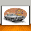 1970 Chevrolet Monte Carlo Muscle Car Art Print - 13" X 19" UNFRAMED