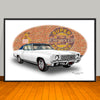 1970 Chevrolet Monte Carlo Vinyl Top Muscle Car Art Print - 13" X 19" UNFRAMED