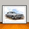 1970 Chevrolet Monte Carlo Vinyl Top Muscle Car Art Print - 18" X 24" UNFRAMED