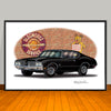 1970 Oldsmobile 442 Muscle Car Art Print - 13" X 19" UNFRAMED