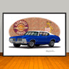 1970 Oldsmobile 442 Vinyl Top Muscle Car Art Print - 13" X 19" UNFRAMED
