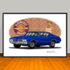 1970 Oldsmobile 442 Muscle Car Art Print - 13" X 19" UNFRAMED