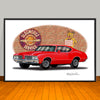 1970 Oldsmobile 442 Muscle Car Art Print - 13" X 19" UNFRAMED
