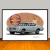 1970 Oldsmobile 442 Muscle Car Art Print - 13" X 19" UNFRAMED