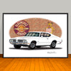 1970 Oldsmobile 442 Muscle Car Art Print - 13" X 19" UNFRAMED