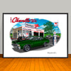 1971 Chevelle Malibu SS Stripe Option Muscle Car Art Print - 13" X 19" UNFRAMED