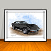 1971 Chevrolet Corvette Stingray Muscle Car Art Print - 18" X 24" UNFRAMED