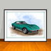 1971 Chevrolet Corvette Stingray Muscle Car Art Print - 18" X 24" UNFRAMED