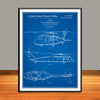1972 Sikorsky UH-60 Black Hawk Patent Print - Unframed