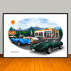 1973 Chevrolet Corvette Car Art Print - 13" X 19" UNFRAMED