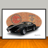 1976 Chevrolet Corvette Car Art Print - 13" X 19" UNFRAMED