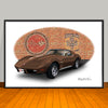 1976 Chevrolet Corvette Car Art Print - 13" X 19" UNFRAMED