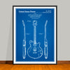 1976 Gibson Norlin Electric Guitar Patent Print - Unframed