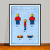1979 Toy Mini Figures Colorized Patent Print (Style 2) - UNFRAMED